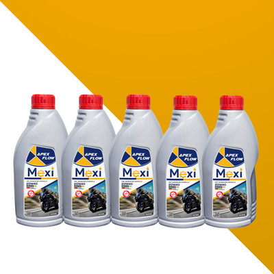 Mexi Apex Flow 900ML (Pack of 5) [M03] 20W40 SL Multi-Grade Engine Oil(900 ml, Pack of 5)