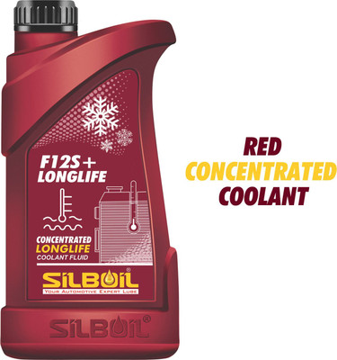 SILBOIL RED F12S+ LONGLIFE ANTIFREEZE | Concentrated (1:4) Formula with Advanced Deep-Cool Technology Coolant(1 L, Pack of 1)