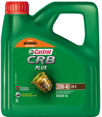 Castrol CRB PLUS 20W-40 CH-4 Multi-Grade Engine Oil(3 L, Pack of 1)