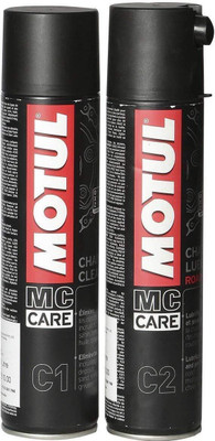 HouseOfCommon MOTUL Combo of Chain Cleaner and Lube For all Bikes MC CARE C1-C2 Chain Oil(400 ml, Pack of 2)