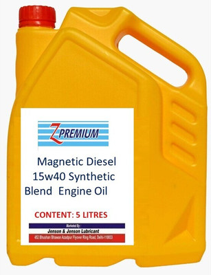 Z Premium oil5ltr54 Magnetic diesel 15w40 synthetic blend engine oil Synthetic Blend Engine Oil(5 L, Pack of 1)