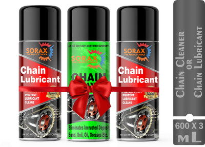 SORAX Premium 2 Chain Luber & 1 chain cleaner & Motorcylce & Bicycle Chain Cleaner Clean Chain Spray For Improve Chain Life & Perfomance Chain Oil(1800 ml)