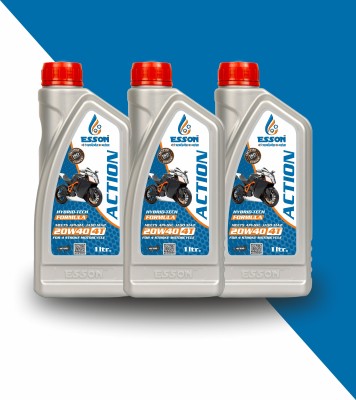 ESSON ACTION 1 LTR P3 ACTION 20W40 SM 4 STROKE ENGINE OIL 1 LTR P3 Conventional Engine Oil(3000 ml)