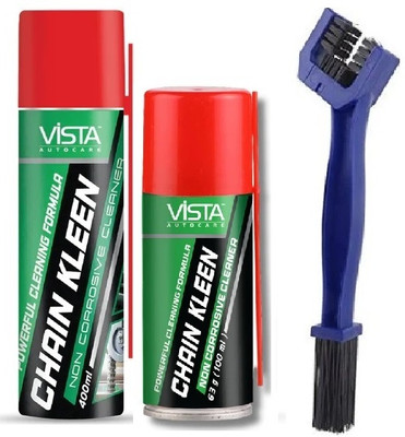 VISTA chain kleem 120 Vista Chain Kleen 400 ml & 100 ml Chain Oil(500 ml, Pack of 2)