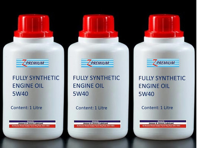 Z Premium Z-FSE5W40C2 Full-Synthetic Engine Oil(3 L, Pack of 3)
