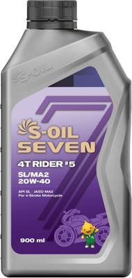 71% OFF on S-Oil 7 4T RIDER #5 SL/MA2 20W-40 Motorcycle High Performance Engine Oil(900 ml, Pack of 1)