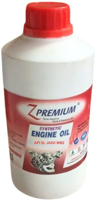 Z Premium API SL JASO MB2 Synthetic Blend Engine Oil(500 ml, Pack of 1)