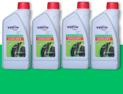 EBRON Heavy Duty Long Life radiator coolant water-4L Coolant Green(1 L, Pack of 4)