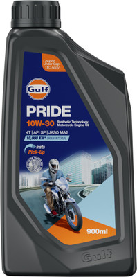 Gulf Pride 10W-30 2 Wheeler Bike High Performance Engine Oil(900 ml, Pack of 1)