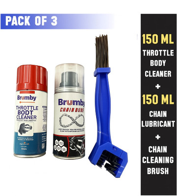 EAZ Brumby Chain Lube & Cleaner Combo (300ml) with Chain Cleaning Brush Brumby Chain Lube & Cleaner Combo (300ml) with Chain Cleaning Brush Chain Oil(300 ml, Pack of 2)