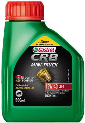 Castrol CRB MINI-TRUCK 15W-40 CH-4 Multi-Grade Engine Oil(0.5 L, Pack of 1)