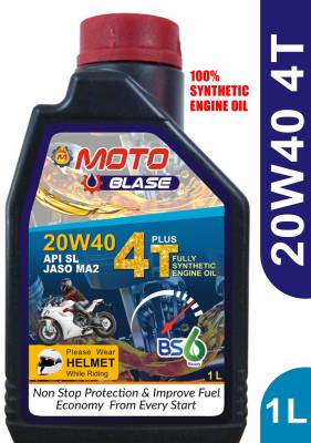 MOTO BLASE 20W40 4t plus 100% synthetic Heavy Duty Engine Oil