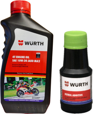 Wurth W-SAE 20W-50 1000 ML & PETROL ADDITIVE 50 ML_nx High-Mileage Engine Oil(1050 ml)