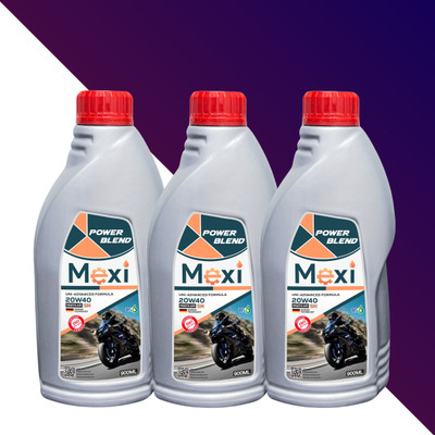 Mexi Power Blend 900ML (Pack of 3) (M05) 20W40 SN Multi-Grade Engine Oil(900 ml, Pack of 3)