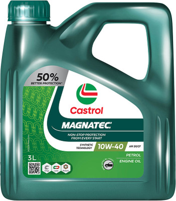 Castrol Magnatec 10W-40 API SP/CF Synthetic Technology Full-Synthetic Engine Oil(3 L, Pack of 1)