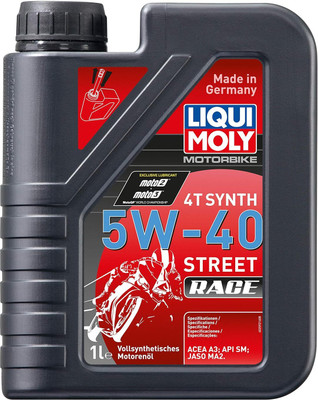 Liqui Moly LM031 4T Street Race 5W-40 Fully Synthetic Engine Oil Full-Synthetic Engine Oil(1 L, Pack of 1)