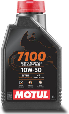 MOTUL 7100 4T10W-50Ester core 100% Ester Full-Synthetic Engine Oil(1 L, Pack of 1)