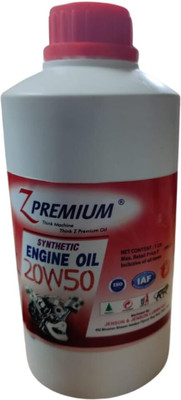 Z Premium ZPremium CNG Engine Oil 20W50 (1L) Full-Synthetic Engine Oil(1 L)
