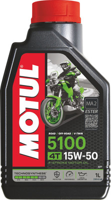 MOTUL 5100 4T15W-50 Techno Ester Synthetic Blend Engine Oil  (1 L, Pack Of 1) For Rs. 402 @ 38 %