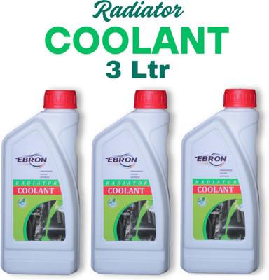 EBRON Concentrated (1:4) Formula with Deep-Cool 3L Coolant Green(1 L, Pack of 3)
