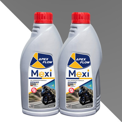 Mexi Apex Flow 900ML (Pack of 2) 20W40 SL Multi-Grade Engine Oil(900 ml, Pack of 2)