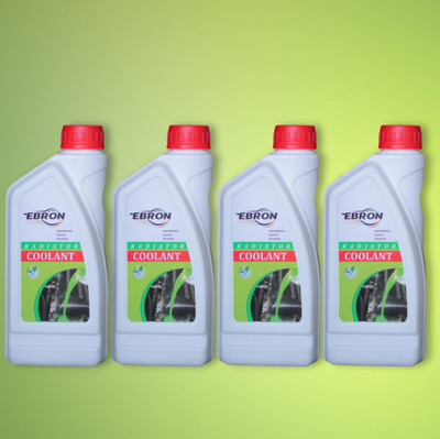 EBRON Radiator Antifreeze Coolant, For Car & Bike(Pack of 4) Coolant Green(1 L, Pack of 4)