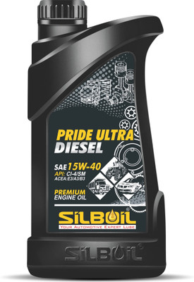 SILBOIL PRIDE ULTRA DIESEL SAE 15W-40 ( API: CI-4/SM Certified ) Premium Turbo Diesel High-Mileage Engine Oil(1 L, Pack of 1)