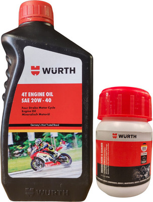 Wurth W-SAE 20W-40 1L & ENGINE FLUSH & CLEANER 50ML -_nx Heavy Duty Engine Oil(1050 ml)