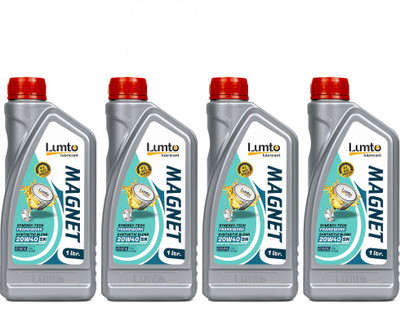 LUMTO MAGNET 20W-40 API SN 1 LTR P4 For Bike High Performance Engine Oil(3600 ml)