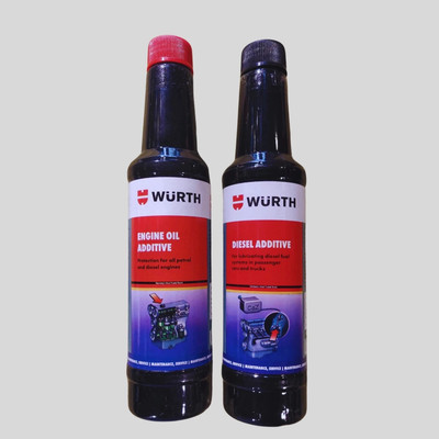 Wurth Combo Engine Oil Additive 250ML & Diesel Oil Additive 250ML -_nx High-Mileage Engine Oil(500 ml, Pack of 2)