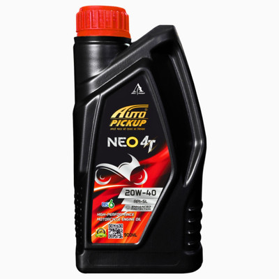 AUTO PICKUP Premium Quality 900ml NEO 4T 20W40 API-SL Bike High-Mileage Engine Oil(900 ml, Pack of 1)
