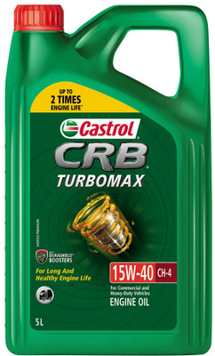 Castrol CRB TURBOMAX 15W-40 CH-4 Multi-Grade Engine Oil(5 L, Pack of 1)