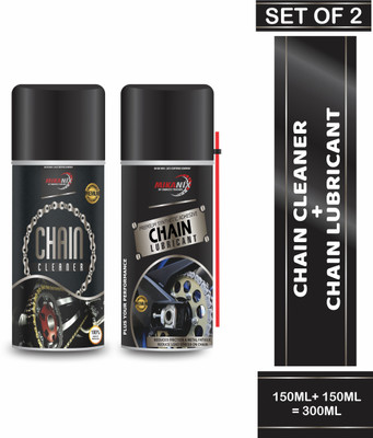 Moto Genius Premium Bike Chain Lubricant and Chain Cleaner Spray For Motorcycle and Bicycle Chain Oil(300 ml, Pack of 2)