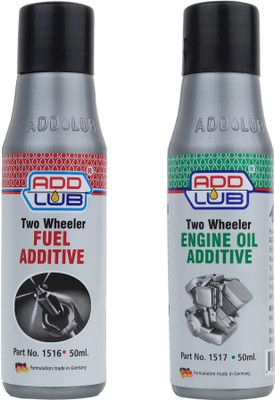 ADDLUB Premium Quality Bike Engine Oil Additive and Fuel Additive 50ML Each Oil Flush and Treatment(100 ml)