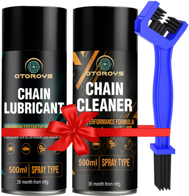 Otoroys Bike Chain Lubricant and Chain Cleaner Spray With Cleaning Brush For Chain Oil(1000 ml)