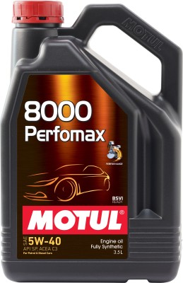 MOTUL 8000 Perfomax 5W-40,Dashboard & Car Shine Full-Synthetic Engine Oil(3.5 L)