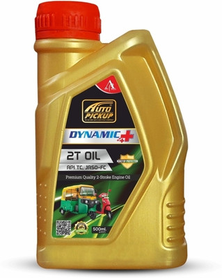 AUTO PICKUP Dynamic Plus 2T API JASO Engine Oil Premium Quality 2 Stroke Engine Oil for bike, Auto Three Wheeler & Scooty High-Mileage Engine Oil(500 ml, Pack of 1)