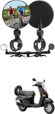 LOVMOTO Manual Rear View Mirror For Bajaj Pulsar 150 DTS-i(Left, Right)