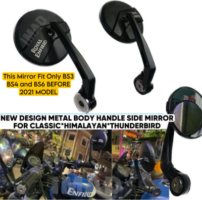imad Manual Rear View Mirror, Driver Side, Dual Mirror For Royal Enfield Classic 350, Classic 500, Thunderbird 350, Standard 350 Twin Spark(Left, Right)
