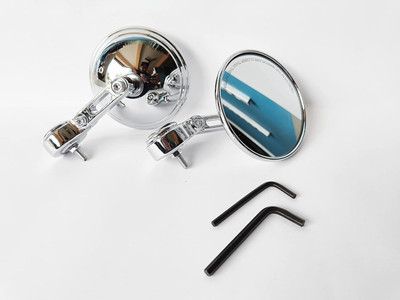 VermsBikers Manual Rear View Mirror For Universal For Bike Universal For Bike(Left, Right)