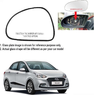 OOLTAH PAHIYA Manual Passenger Side, Rear View Mirror For Hyundai Xcent(Exterior, Left)