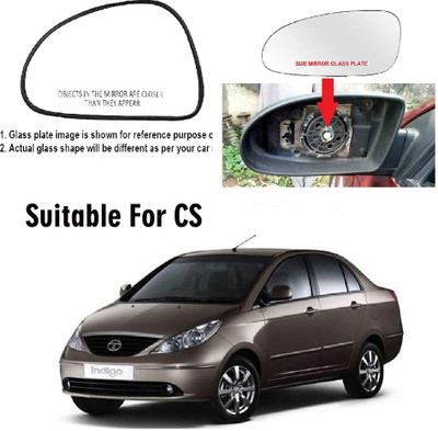 GS Grow n Shine Manual Passenger Side, Rear View Mirror For Tata Indigo CS(Exterior, Left)