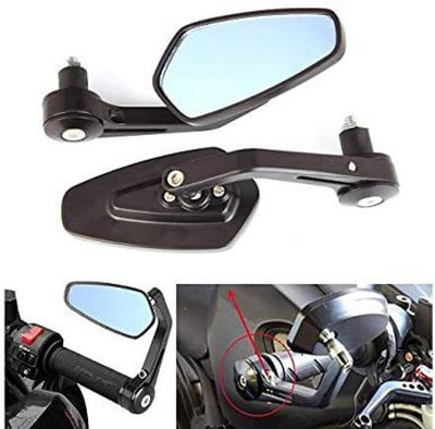SGTB Manual Rear View Mirror, Blind Spot Mirror, Dual Mirror For Universal For Bike Universal For Bike(Right, Left)