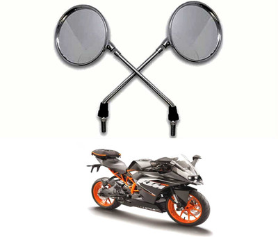 PRTEK Manual Rear View Mirror For KTM Universal For Bike(Center)