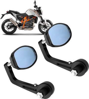 GOLSM Manual Rear View Mirror, Dual Mirror, Driver Side For Hero Impulse(Left, Right)