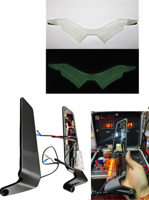 acube mart Manual Rear View Mirror For Yamaha Universal For Bike(Left, Right)