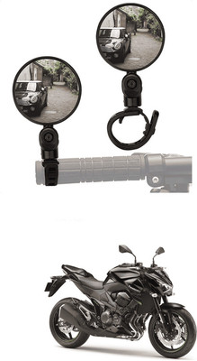 LOVMOTO Manual Rear View Mirror For Universal For Bike Universal For Bike(Left, Right)