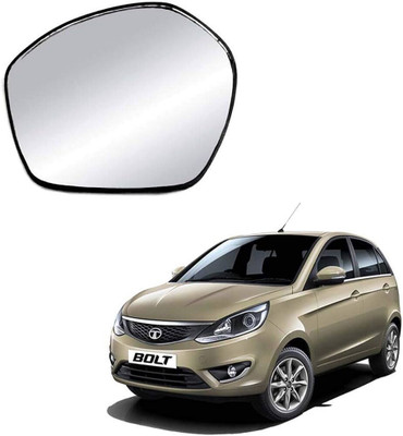 MOTO CARE Manual Remote Passenger Side, Rear View Mirror For Tata Bolt(Left, Exterior)