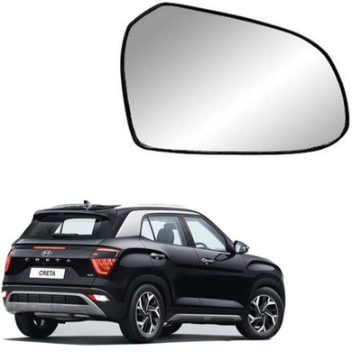 KING GENUINE Manual Remote Driver Side, Rear View Mirror For Hyundai Creta(Right, Exterior)
