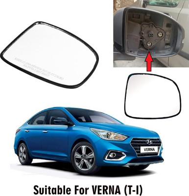 OOLTAH PAHIYA Manual Driver Side, Rear View Mirror For Hyundai Verna(Exterior, Right)